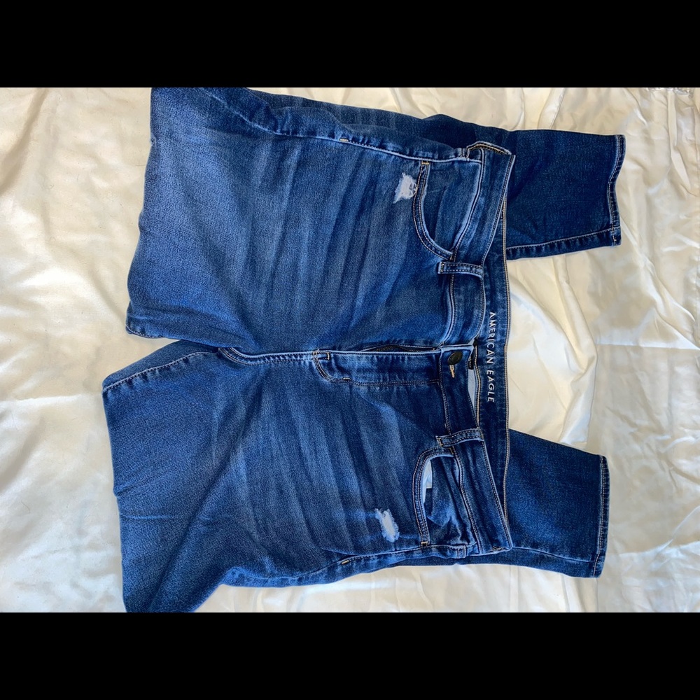 Distressed American Eagle Jeans